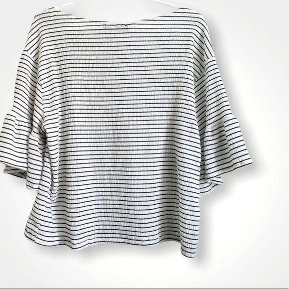 MANGO Bell Sleeve Top - Picture 2 of 3